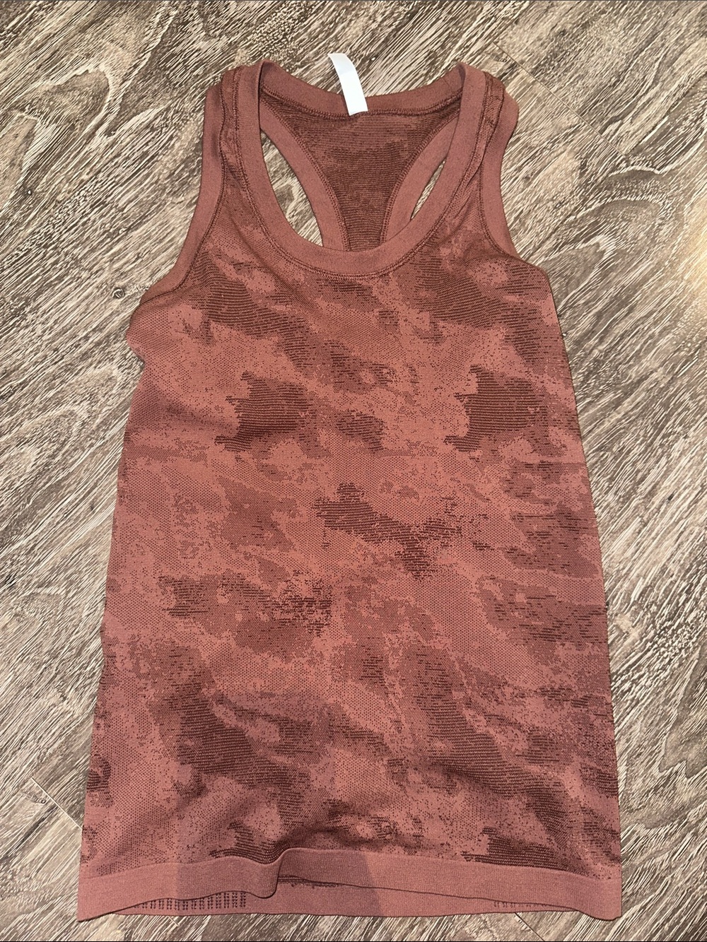 Athleta Rust Camo Racerback Tank - Brown